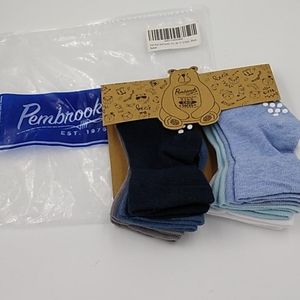 Pembrook 6 Pairs  Non-Skid Toddler Socks